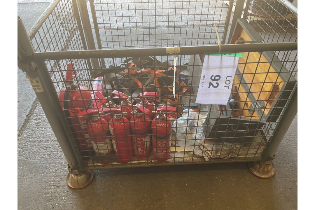 1x Stillage of Load Straps, Fire Extinguishers and Tool Kit, from MOD - Image 4 of 4
