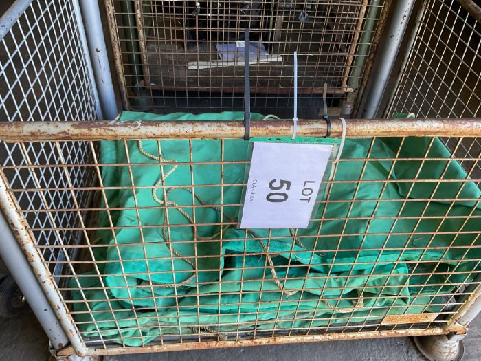16x12 Canvas Tarpaulin c/w Tie Downs, from MOD