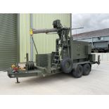 Ex Reserve MSI Defence Systems Mobile Antenna Mast on R.M. 4 Wheel 5500 Trailer