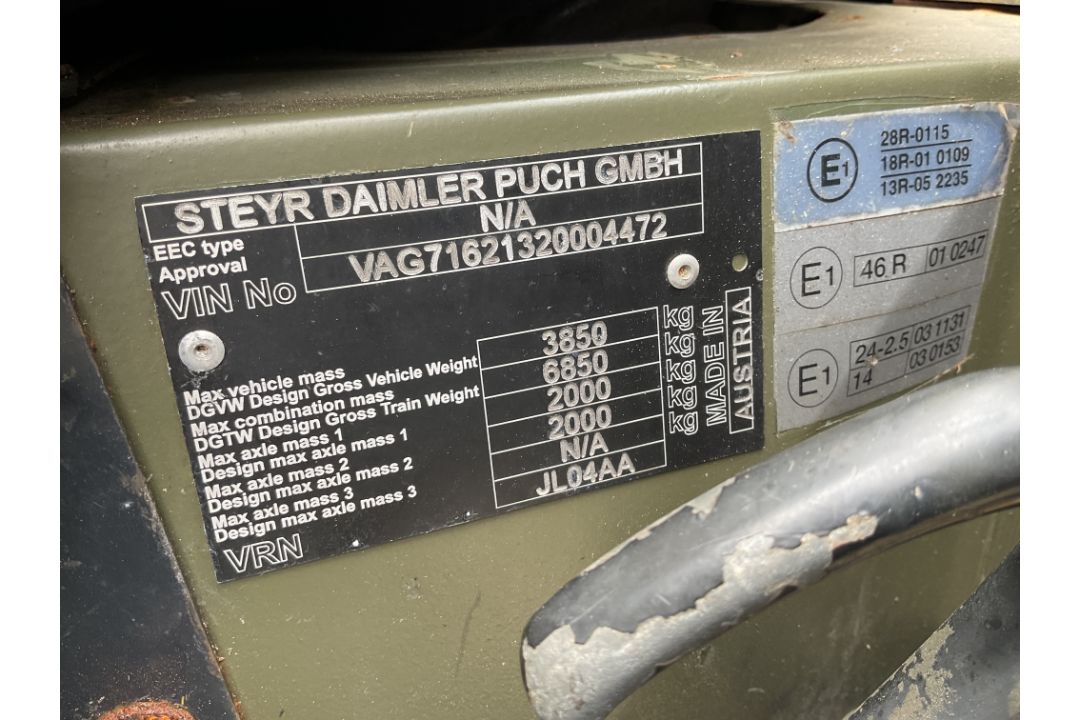 Pinzgauer 4x4 RHD TUM Truck, Direct from UK MOD - Image 41 of 41