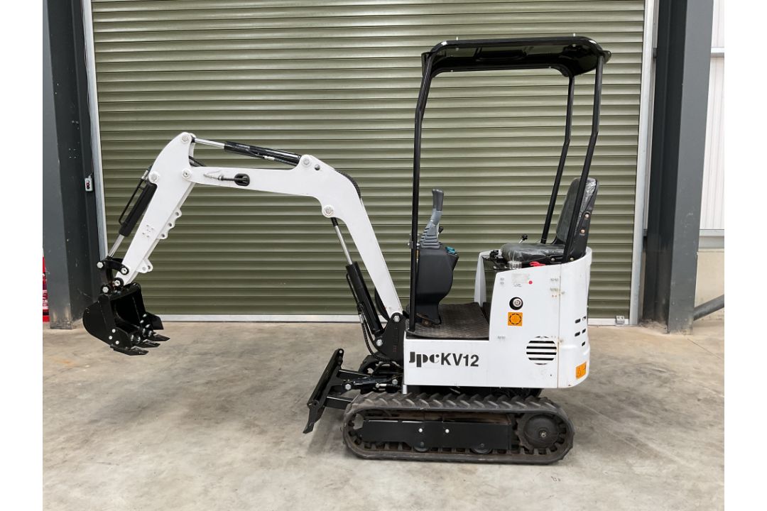 2025 Unissued JPC KV12 1070KG 12HP Diesel Rubber Track Mini Excavator c/w Front Blade etc - Image 1 of 27