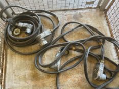 2x Nato Inter Vehicle Jump Start Cable (Fits Land Rover Wolf)