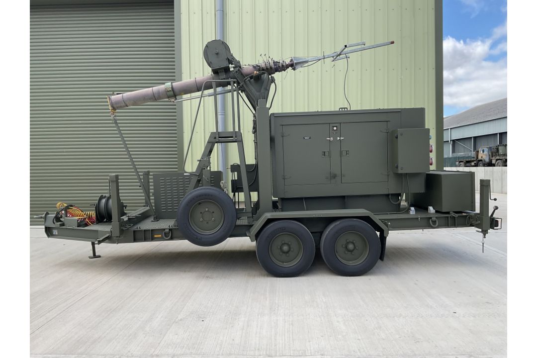Ex Reserve MSI Defence Systems Mobile Antenna Mast on R.M. 4 Wheel 5500 Trailer - Image 2 of 31