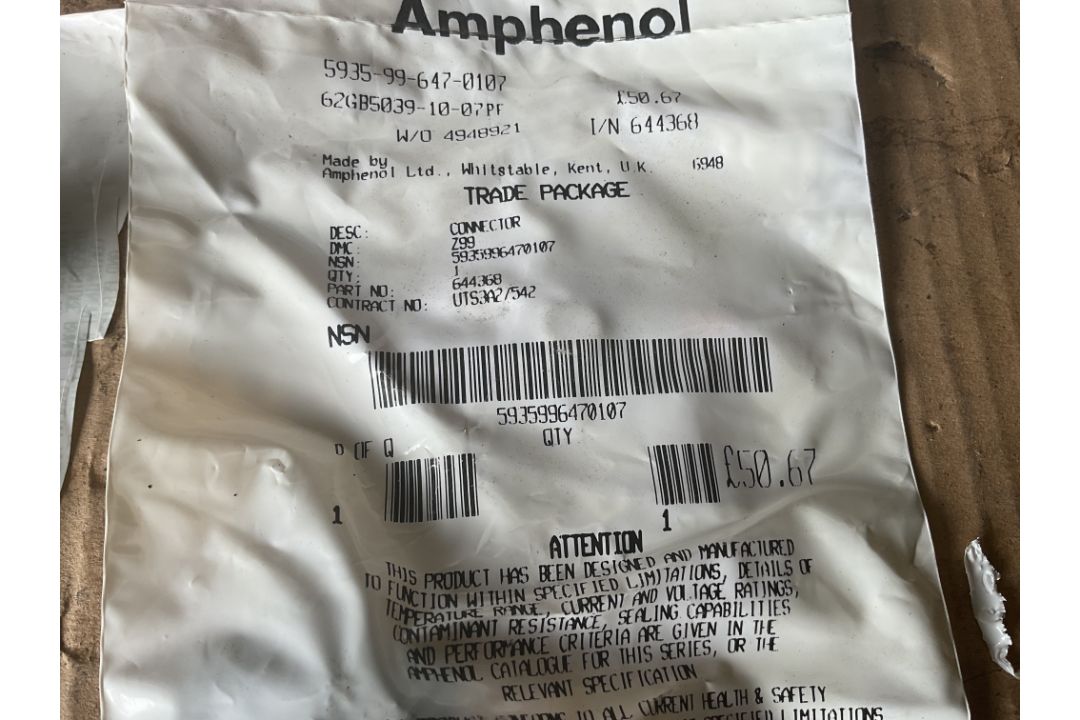 Q50 New Unissued Clansman Amphenol Cable Plugs, Original Price £50-67 EACH, from MOD - Image 3 of 4