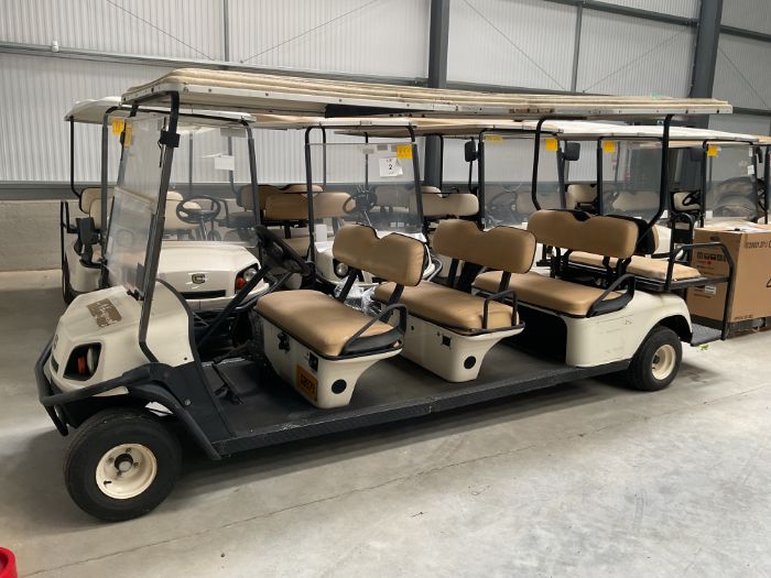 Very Low Hours Cushman 8 Seat Petrol Engine Auto Start Buggy, c/w Lights, Roof etc, from Govt Dept