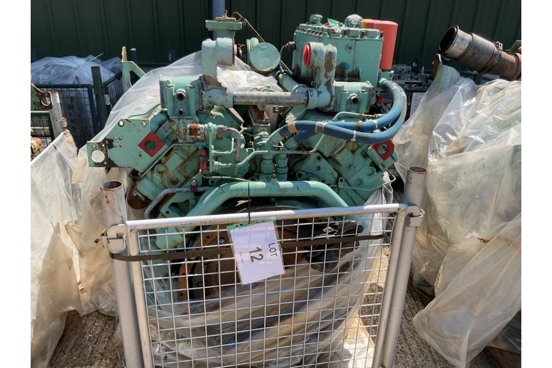 Perkins CV8 V8 550HP Diesel Engine Ancillaries as Shown inc Turbo Charger, Fuel Pump etc, from MOD