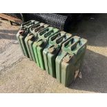 5x Unissued NATO New Old Stock 20L Jerry Cans