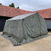 BRITISH ARMY 12x12 Tent c/w Poles, Angles, Pegs etc, (Example Only) from MOD { Army Cadets )