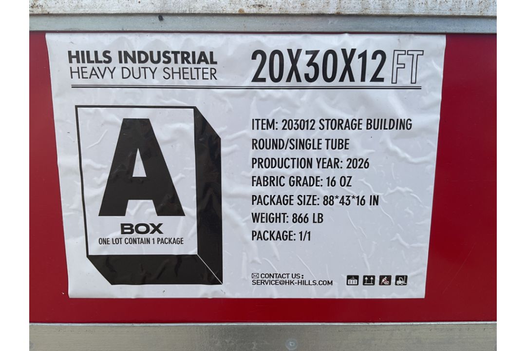 New Unissued Heavy Duty Storage Building 20'W x 30'L x 12' H - Image 2 of 3