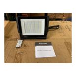 2x New Unissued LED 100W 240V Remote Control Floodlights c/w Fittings