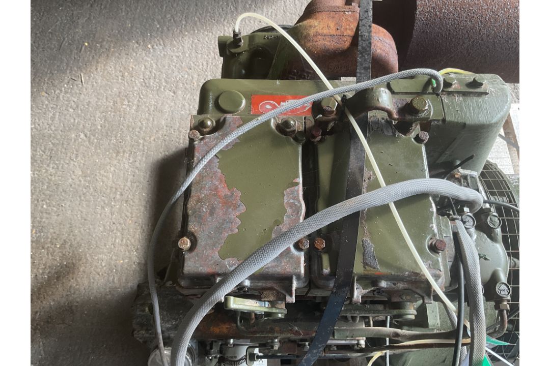Lister 2 Cyl Diesel 240V Electric Start Single Phase 7KVA Diesel Generator, from MOD - Image 2 of 8