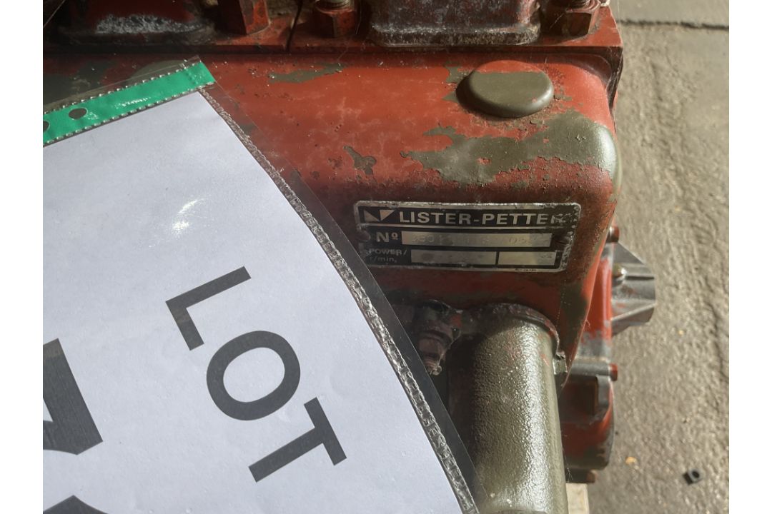 Lister 2 Cyl Diesel 240V Electric Start Single Phase 7KVA Diesel Generator, from MOD - Image 3 of 7