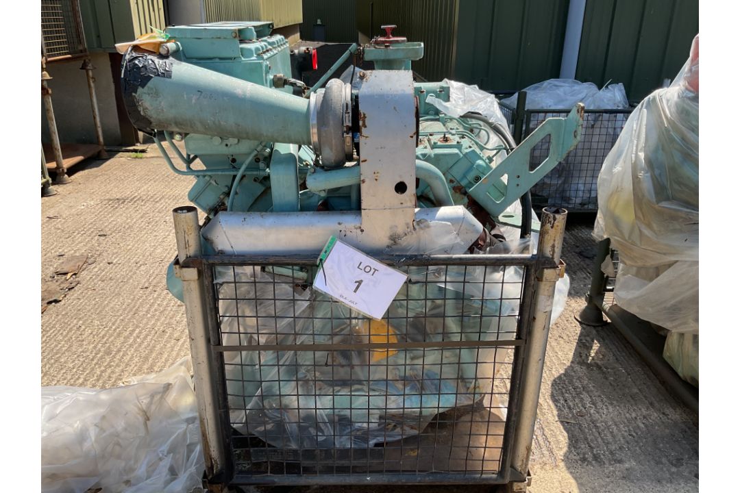 Perkins CV8 V8 550HP Diesel Engine Ancillaries as Shown inc Turbo Charger, Fuel Pump etc, from MOD - Image 1 of 3