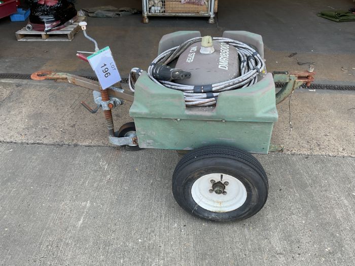Towable Slave Start Trailer, c/w Batteries, Cable etc, from MOD