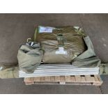 BRITISH ARMY 12x12 Tent c/w Poles, Angles, Pegs etc, from MOD { Army Cadets )