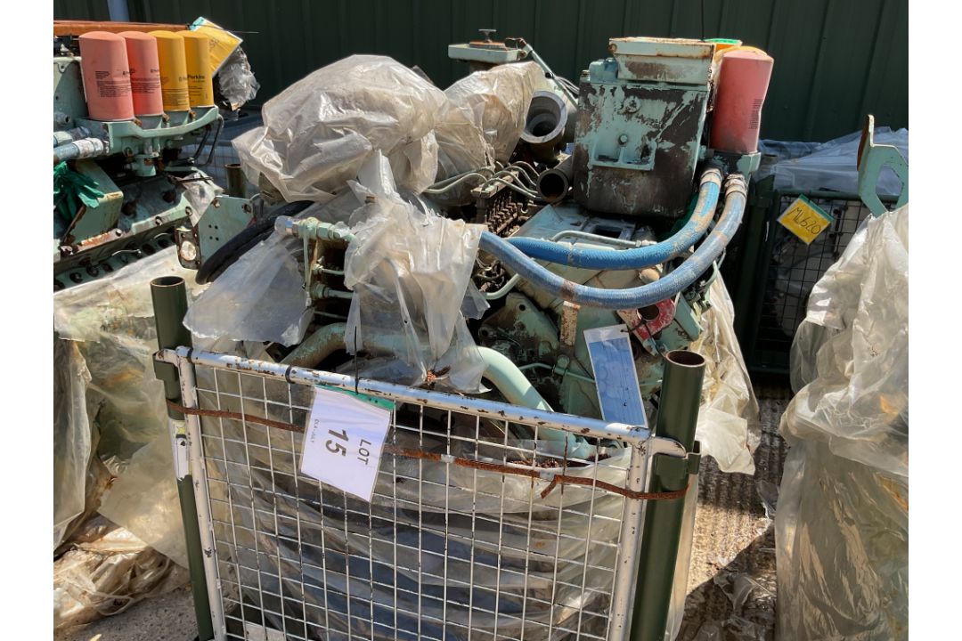 Perkins CV8 V8 550HP Diesel Engine Ancillaries as Shown inc Turbo Charger, Fuel Pump etc, from MOD