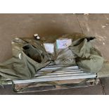 BRITISH ARMY 12x12 Tent c/w Poles, Angles, Pegs etc, from MOD { Army Cadets )