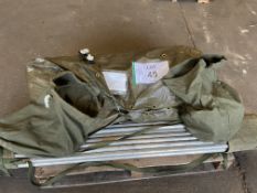 BRITISH ARMY 12x12 Tent c/w Poles, Angles, Pegs etc, from MOD { Army Cadets )