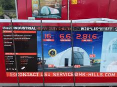 New Unissued Heavy Duty Storage Building 30'W x 85'L x 15' H