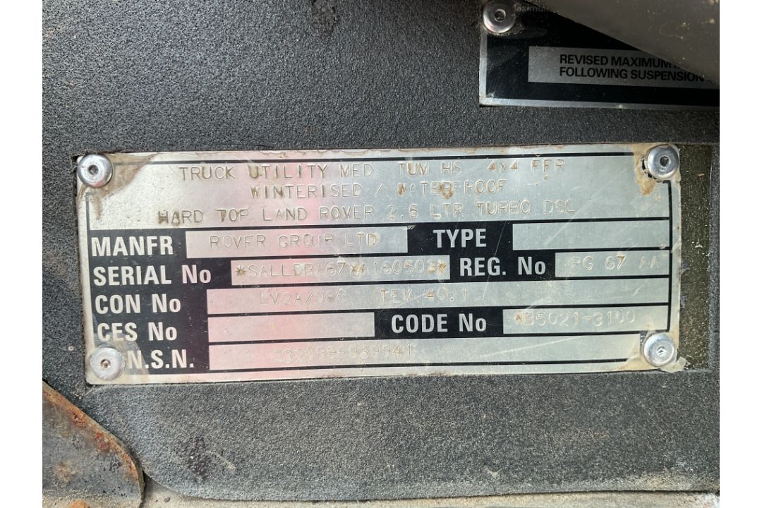 Rare Land Rover RHD 110 TUM Wolf Hard Top Winter/Water, Direct from UK MOD - Image 36 of 36
