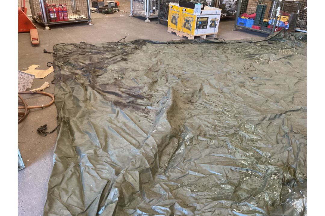 16ft x 30ft Tarpaulin Sheet with Ties, from MOD - Image 3 of 6