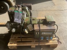 Lister 2 Cyl Diesel 240V Electric Start Single Phase 7KVA Diesel Generator, from MOD