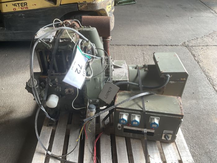 Lister 2 Cyl Diesel 240V Electric Start Single Phase 7KVA Diesel Generator, from MOD