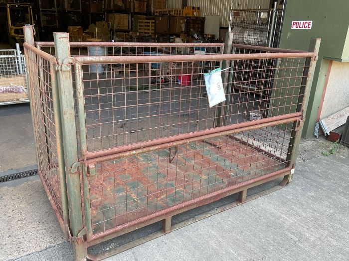 Heavy Duty Nato Stackable Stillage with Drop Down Side, from MOD
