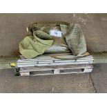 BRITISH ARMY 12x12 Tent Rip c/w Poles, Angles, Pegs etc, from MOD { Army Cadets )