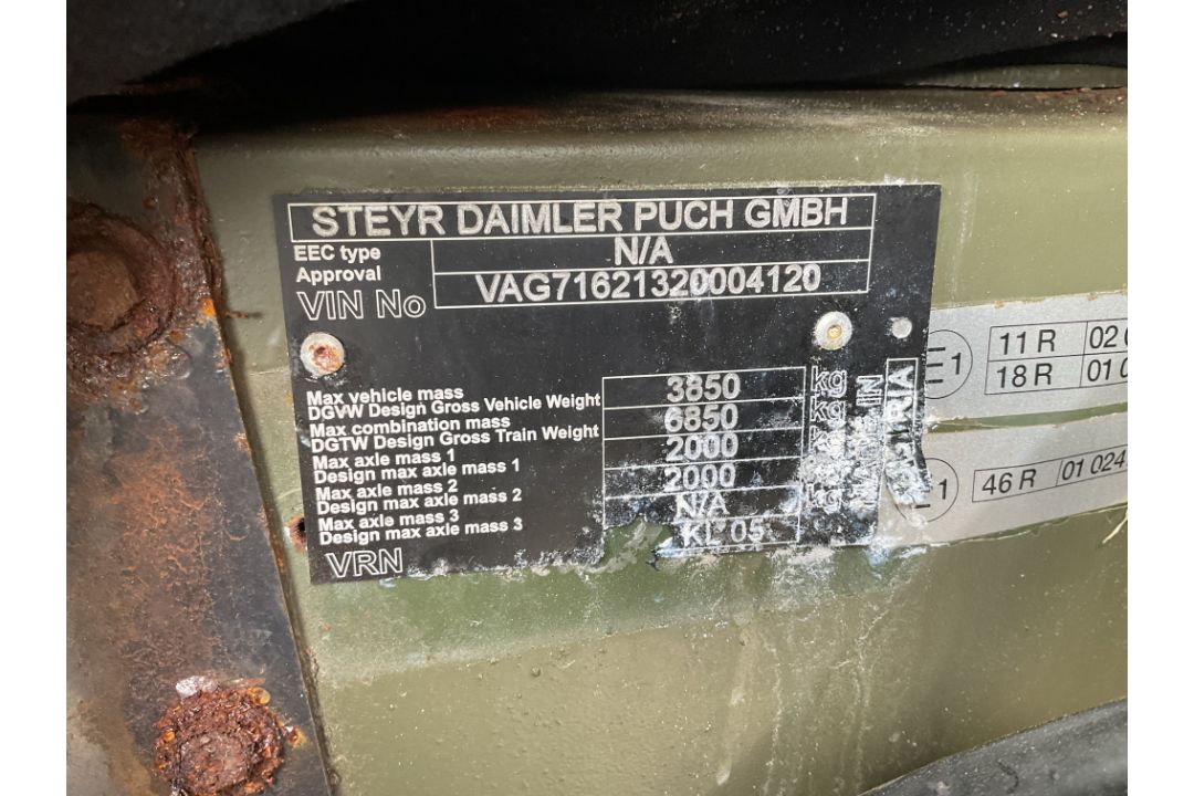 Pinzgauer 4x4 RHD TUM Truck, Direct from UK MOD - Image 40 of 40