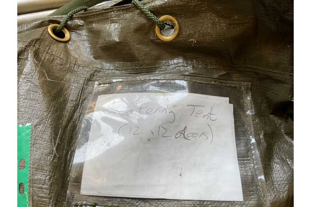 BRITISH ARMY 12x12 Tent c/w Poles, Angles, Pegs etc, from MOD { Army Cadets ) - Image 2 of 7