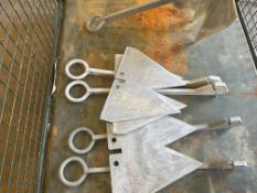 5x New Unissued Galvanised Winching Anchors, from MOD