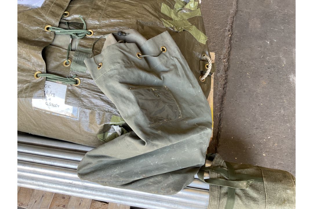 BRITISH ARMY 12x12 Tent c/w Poles, Angles, Pegs etc, from MOD { Army Cadets ) - Image 5 of 7