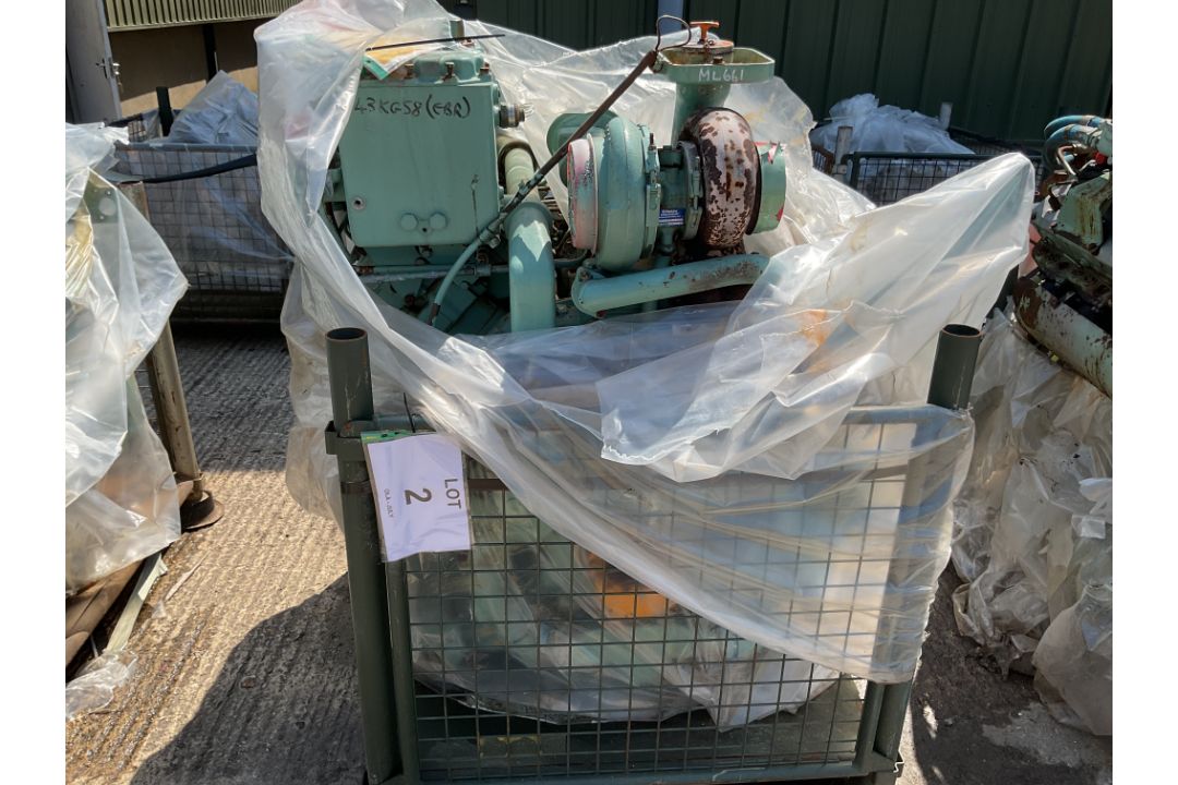 Perkins CV8 V8 550HP Diesel Engine Ancillaries as Shown inc Turbo Charger, Fuel Pump etc, from MOD - Image 1 of 3