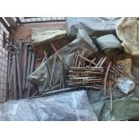 1x Stillage of British Army Tent Pegs etc