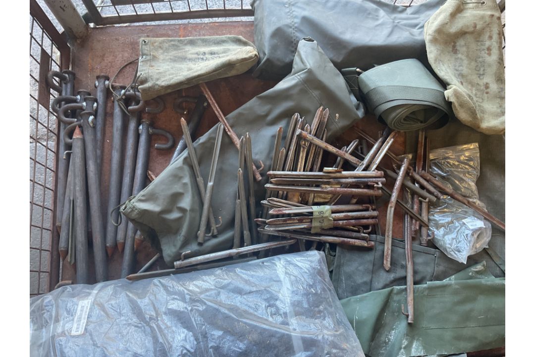 1x Stillage of British Army Tent Pegs etc - Image 1 of 5