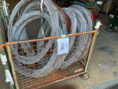 9x Unissued 1M Bundles of British Army Galvanised Concertina Pull Out Razor Wire, from MOD