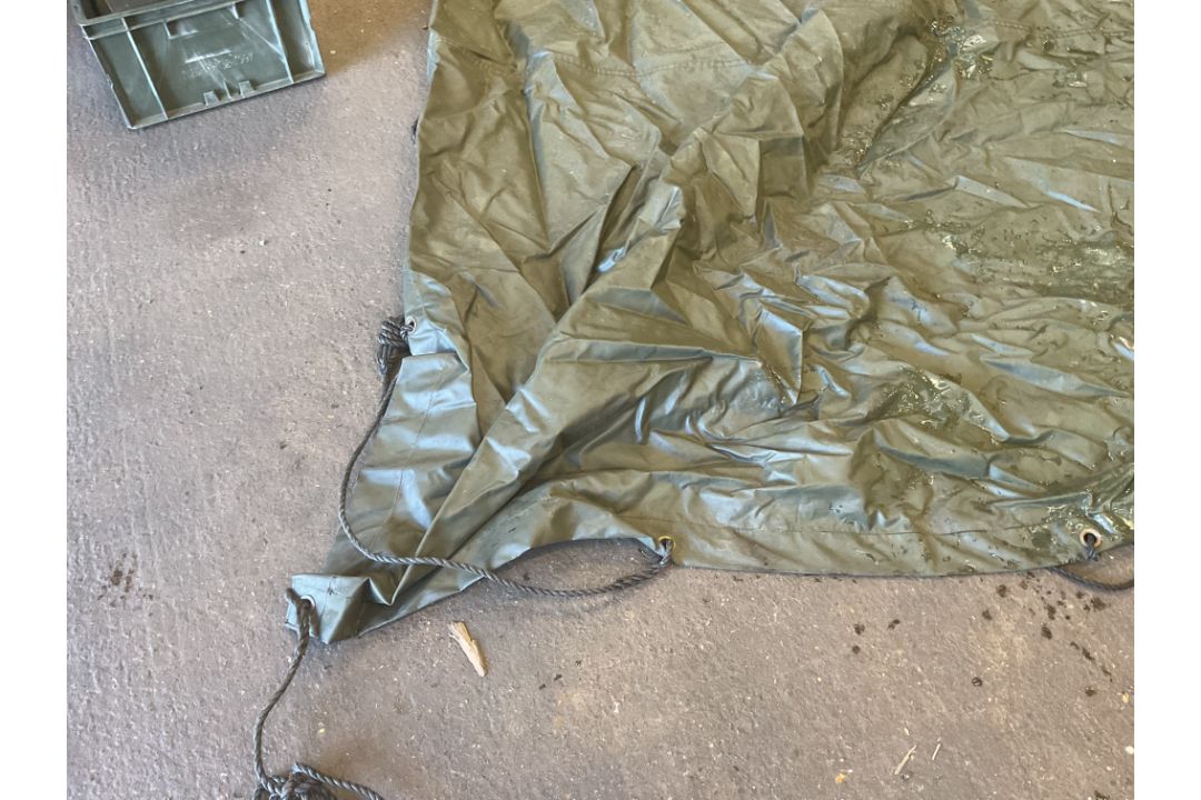 16ft x 30ft Tarpaulin Sheet with Ties, from MOD - Image 4 of 6