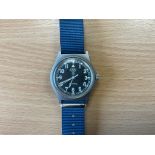 Rare CWC 0552 Royal Marines / Navy Service Watch, Fat Boy, Sn° 6919, Date 1985, from MOD