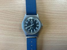 Rare CWC 0552 Royal Marines / Navy Service Watch, Fat Boy, Sn° 6919, Date 1985, from MOD