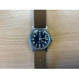 New and Unissued V Rare CWC Fat Boy W10 British Army Service Watch, Nato Marks, Sn° 6522, Date 1982