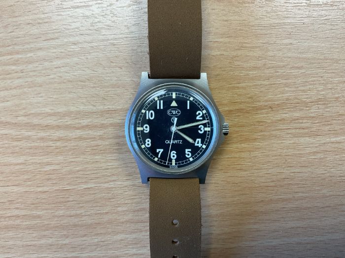 New and Unissued V Rare CWC Fat Boy W10 British Army Service Watch, Nato Marks, Sn° 6522, Date 1982