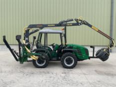 2019 Ferrari L80 Vega 4x4 Tractor 35 hours fitted with Farma C5-3 crane clam buck and grab LIKE NEW