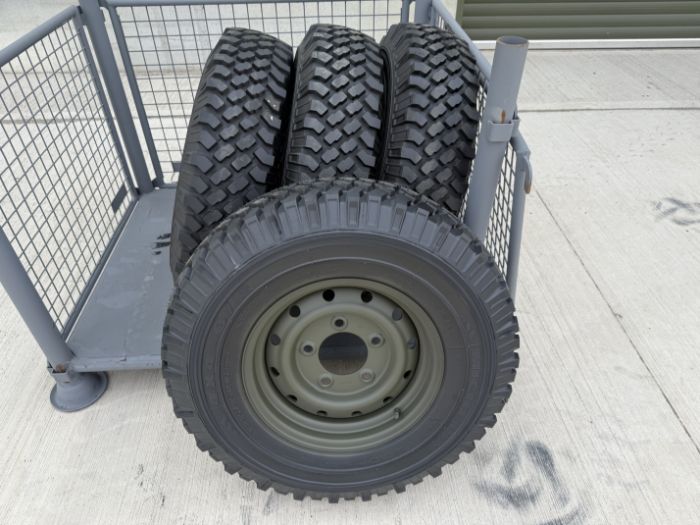 4x Unused 235/85 R16 Michelin XZL Tyres on Heavy Duty Wolf Rims