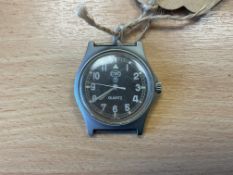 CWC 0552 Royal Marines / Navy Service Watch, Nato Marks, Date 1989, Glass Scratched, from MOD