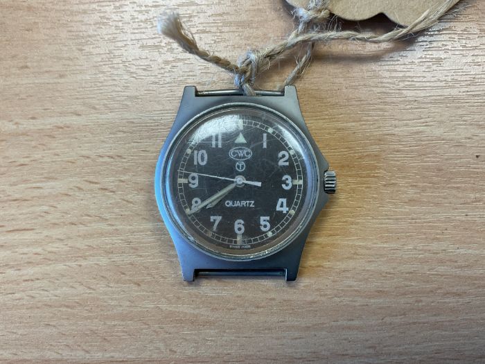 CWC 0552 Royal Marines / Navy Service Watch, Nato Marks, Date 1989, Glass Scratched, from MOD