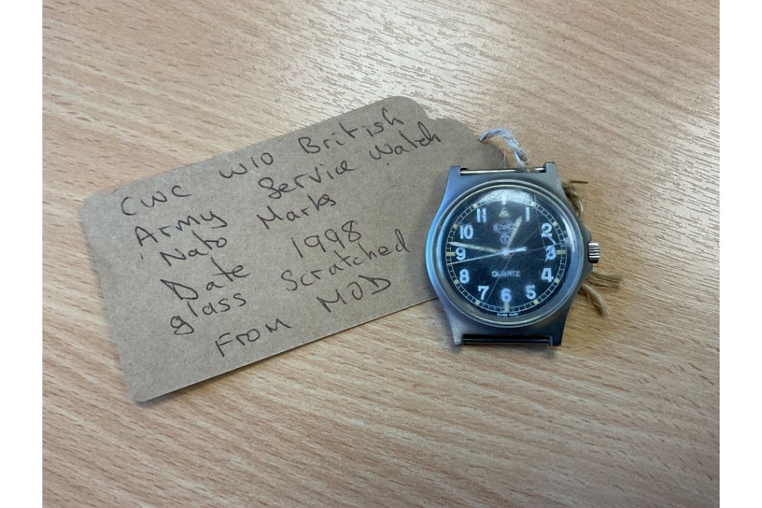 CWC W10 British Army Service Watch, Nato Marks, Date 1998, Glass Scratched, from MOD - Image 4 of 4