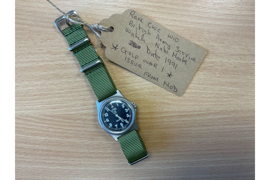 Rare CWC W10 British Army Service Watch, Nato Marks, Date 1991, Gulf War 1 Issue, from MOD - Image 4 of 4