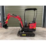 2024 Unissued JPC 1020KG 12HP Diesel Rubber Track Mini Excavator c/w Front Blade