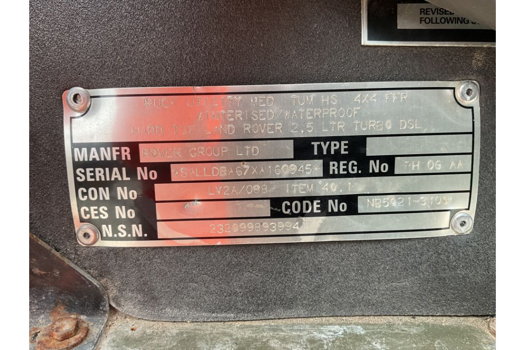 Rare Land Rover RHD 110 TUM Wolf Hard Top Winter/Water, Direct from UK MOD - Image 36 of 36